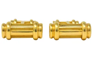 Tiffany & Co. 18 Karat Yellow Gold Atlas Cufflinks Circa 1990's
