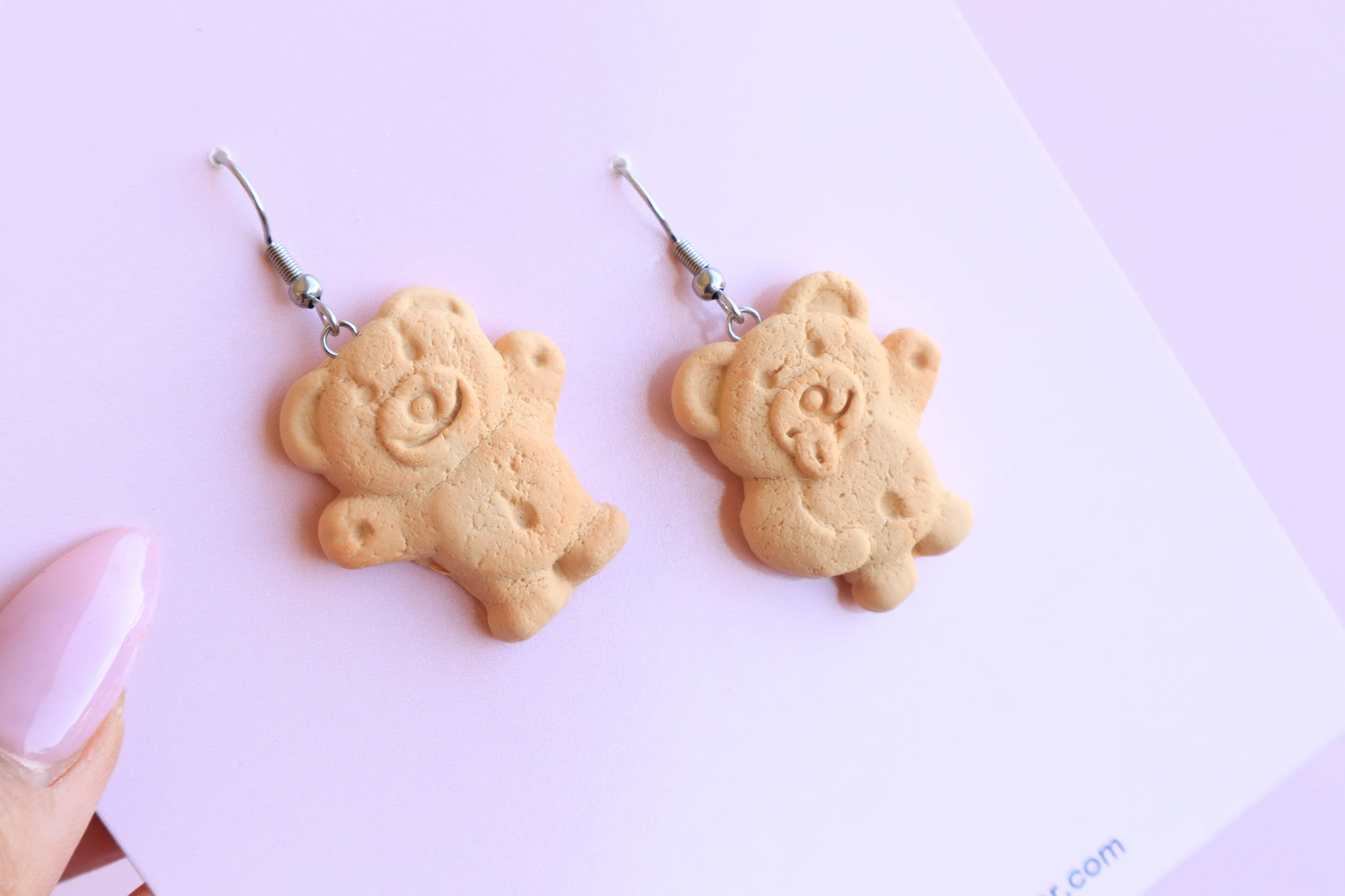 TINY TEDDY HAPPY & CHEEKY EARRINGS/BROOCH/KEYCHAIN