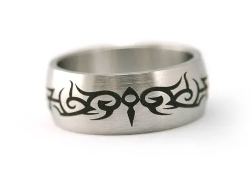 Tribal Design Gothic Men's Ring Band