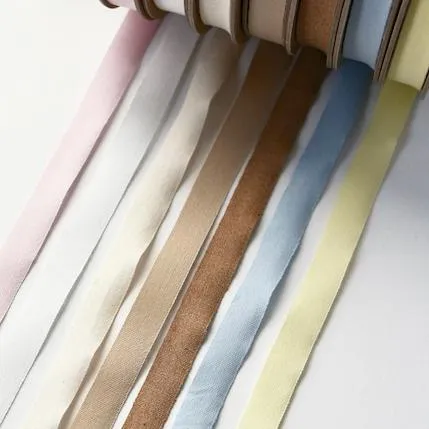 Twill Tape Ribbon, Straw yellow