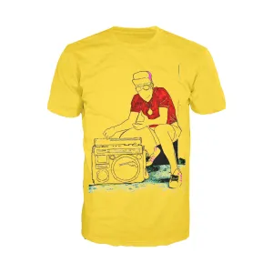 US Brand X Old's Kool Boom Box Official Men's T-Shirt (Yellow)