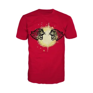 US Brand X Old's Kool Leopard Mirror Official Men's T-Shirt (Red)