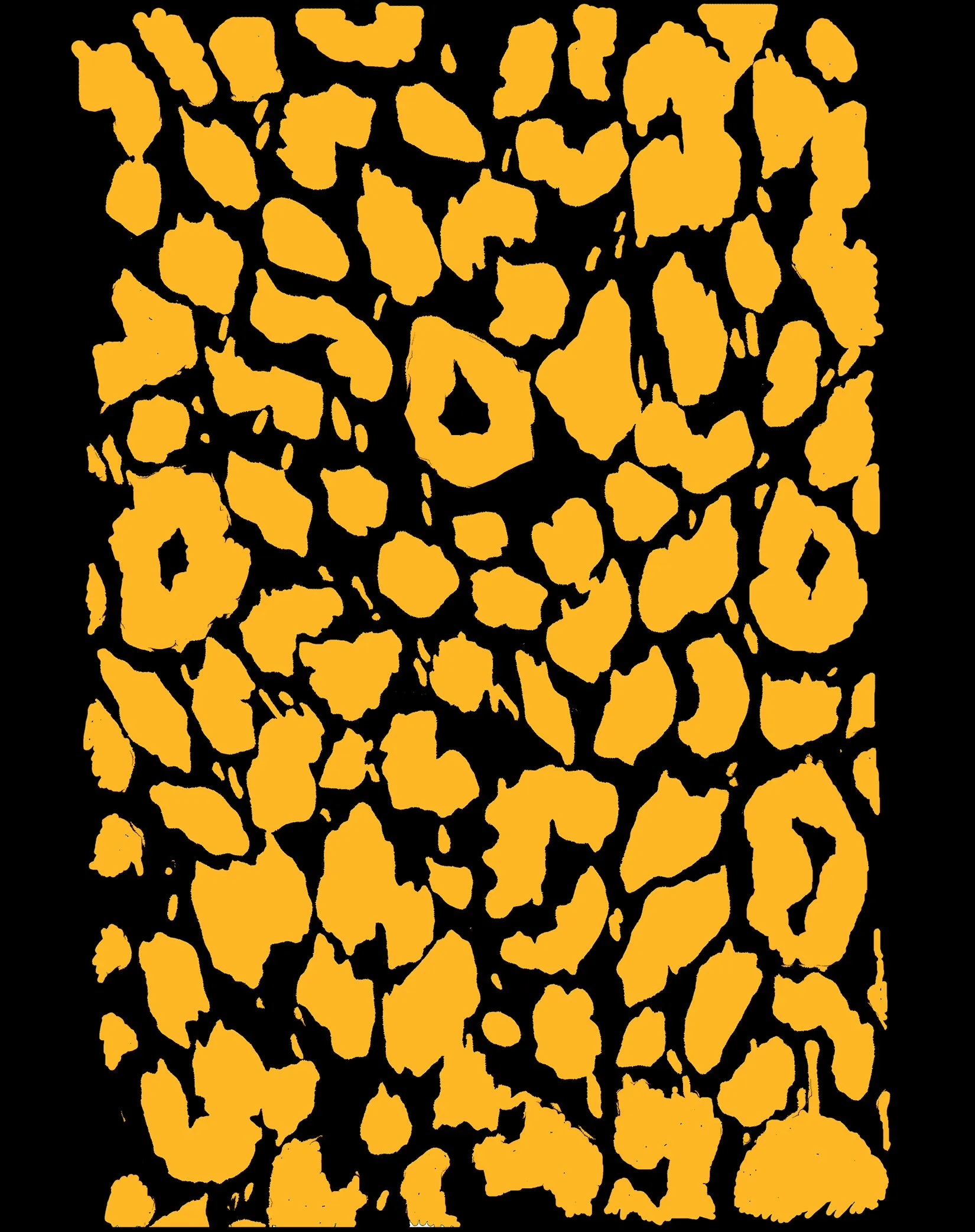 US Brand X Old's Kool Leopard Print Official Men's T-Shirt (Black)