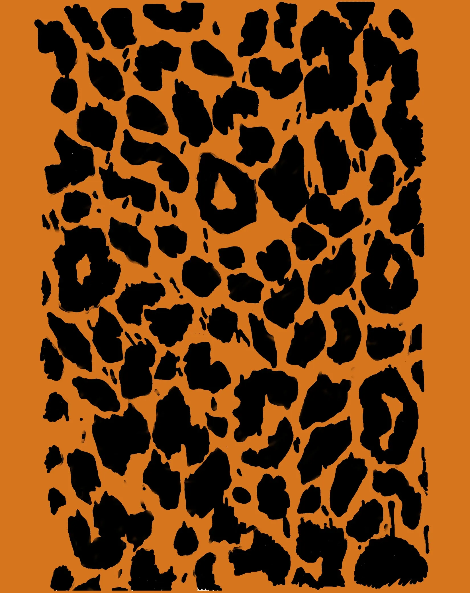US Brand X Old's Kool Leopard Print Official Men's T-Shirt (Orange)