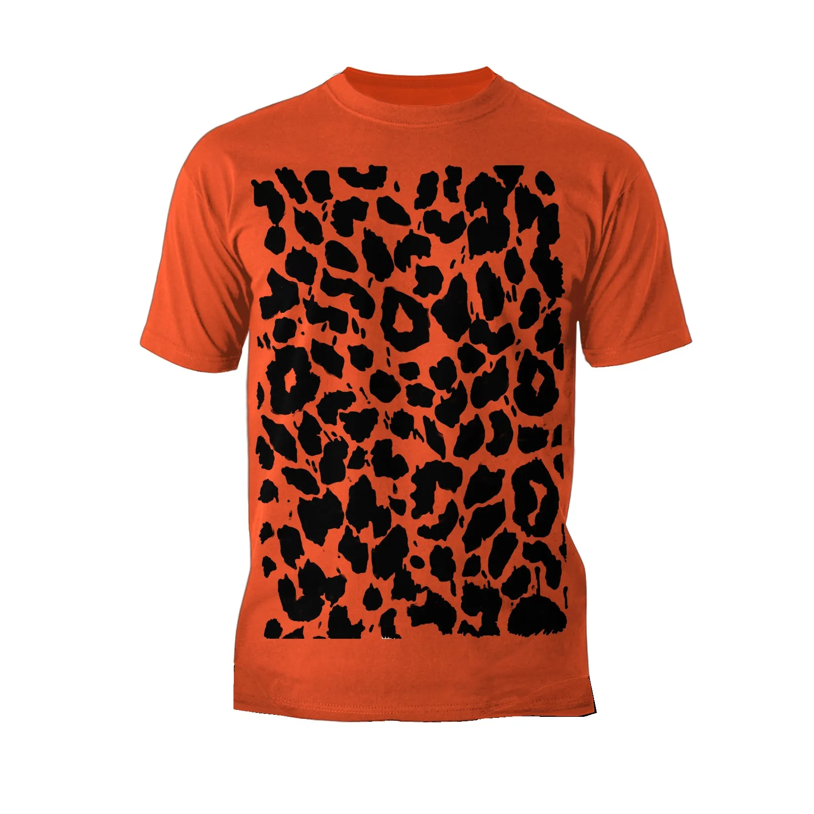 US Brand X Old's Kool Leopard Print Official Men's T-Shirt (Orange)