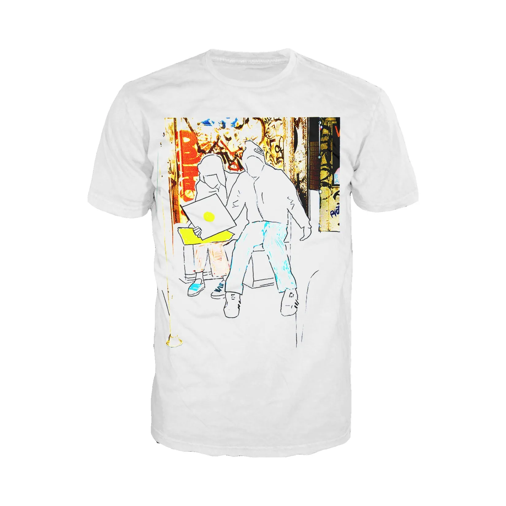 US Brand X Old's Kool Record Shopping Official Men's T-Shirt (White)