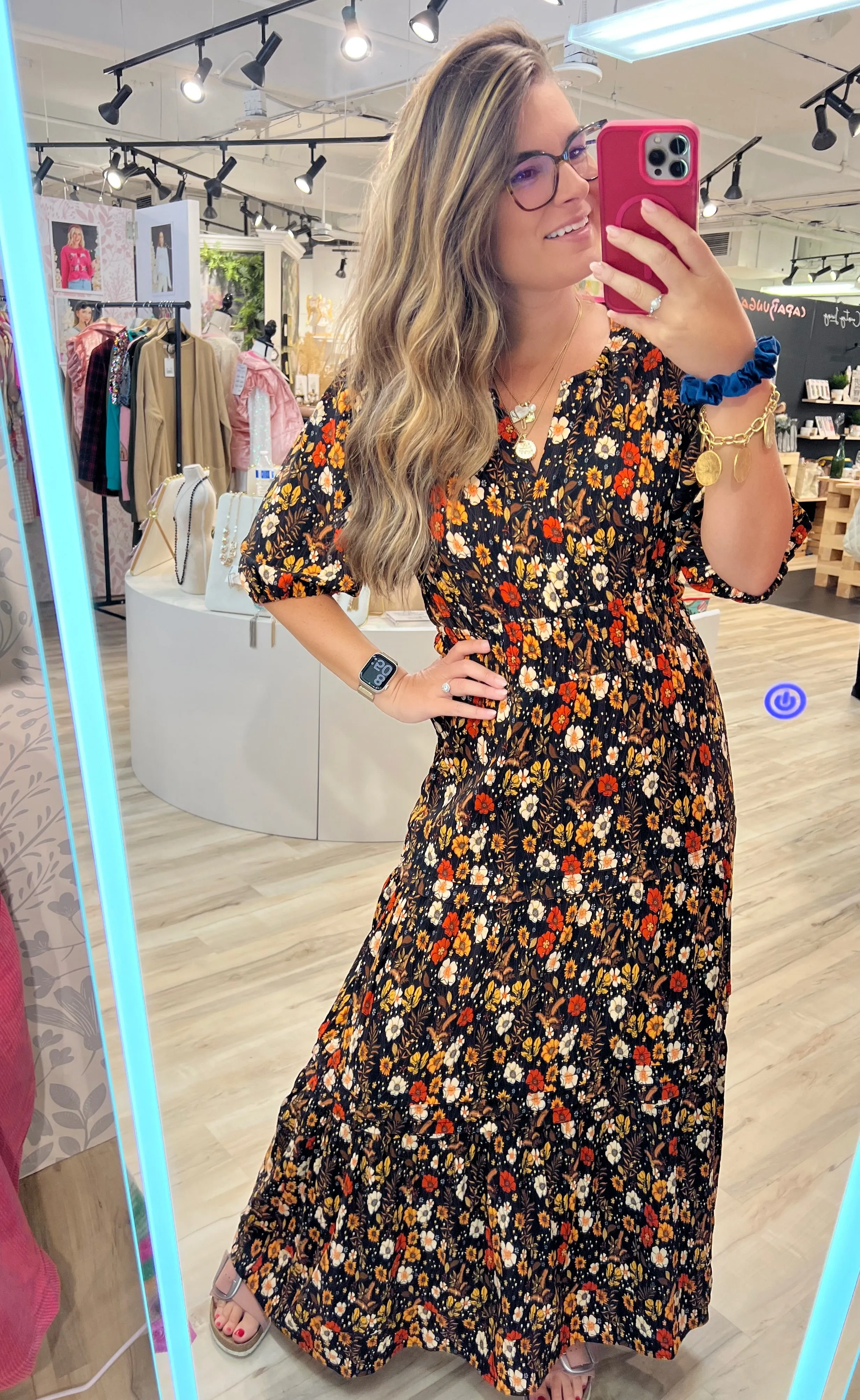 Vintage Floral Maxi Dress by Simply Southern
