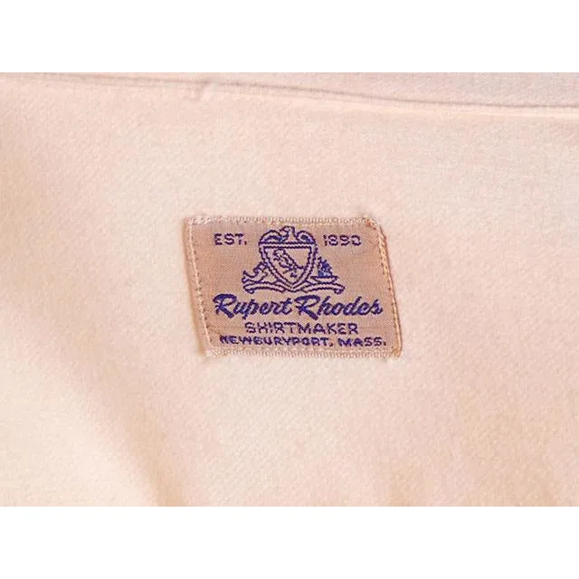 Vintage Mens Rupert Rhodes Wool Cream Shirt 1950S 38-40 Chest