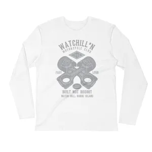 Watchill’n ‘Built Not Bought’ Premium Long Sleeve Fitted Crew (Grey)