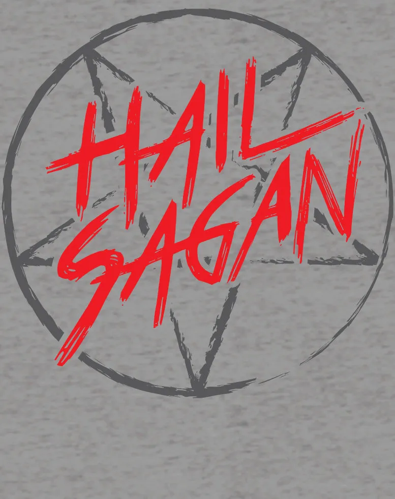 Weird Science Hail Sagan Official Men's T-shirt (Heather Grey)