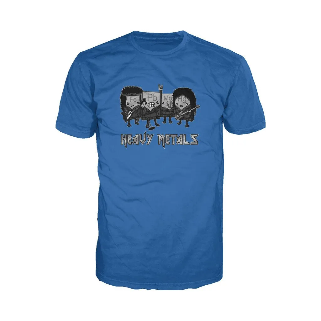 Weird Science Heavy Metals Official Men's T-shirt (Royal Blue)