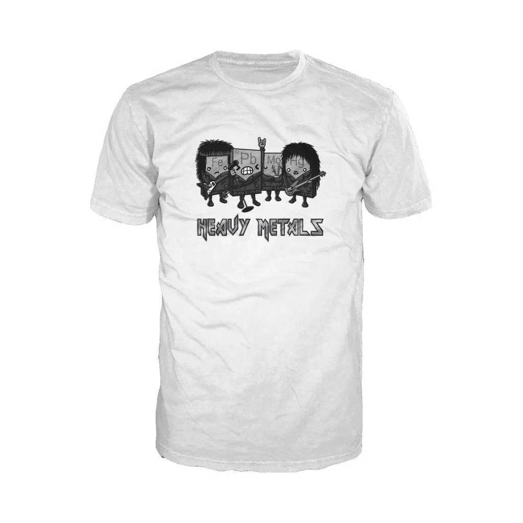 Weird Science Heavy Metals Official Men's T-shirt (White)