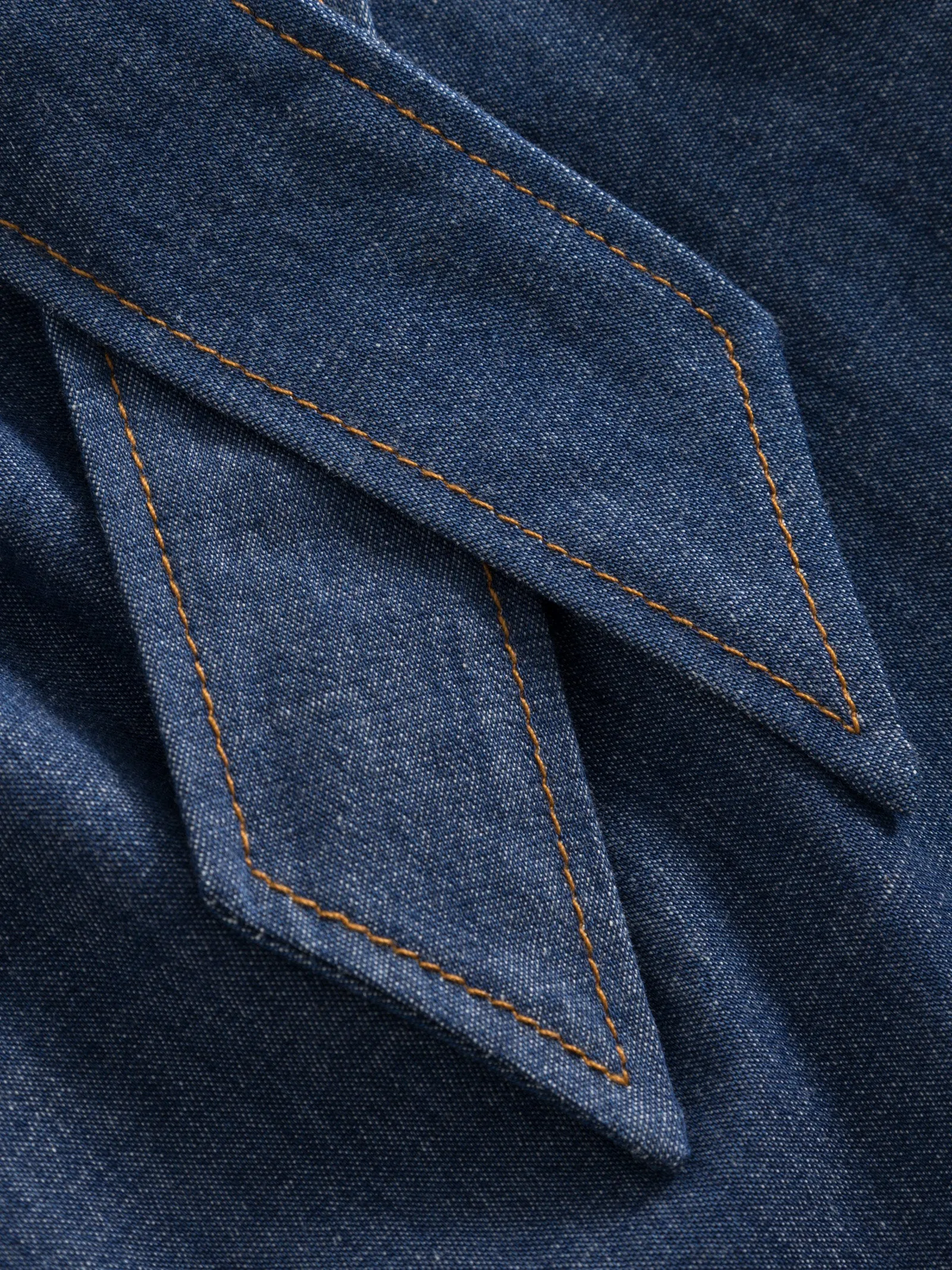 Wide-Leg Denim Shorts - Organic Cotton
