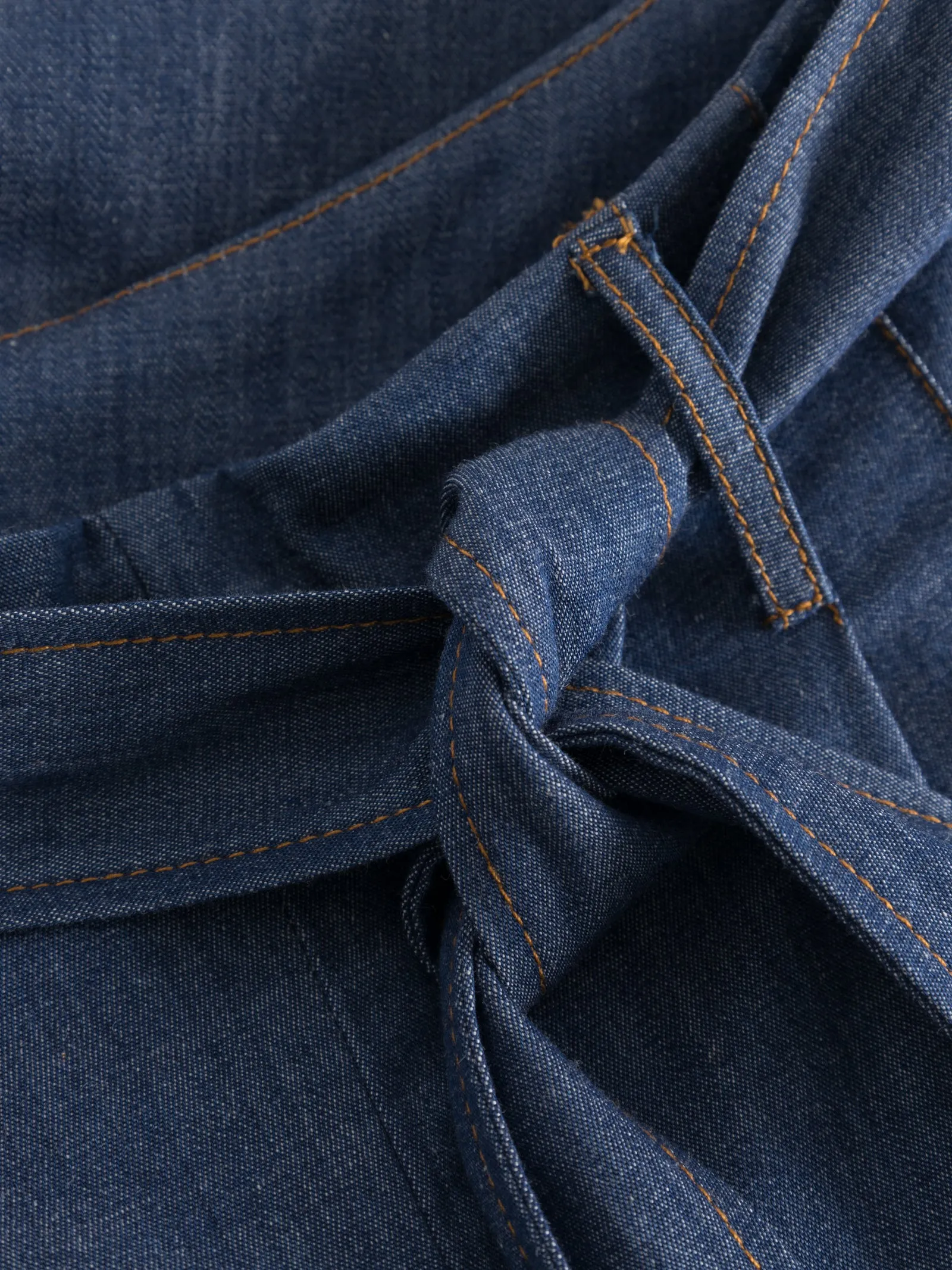 Wide-Leg Denim Shorts - Organic Cotton
