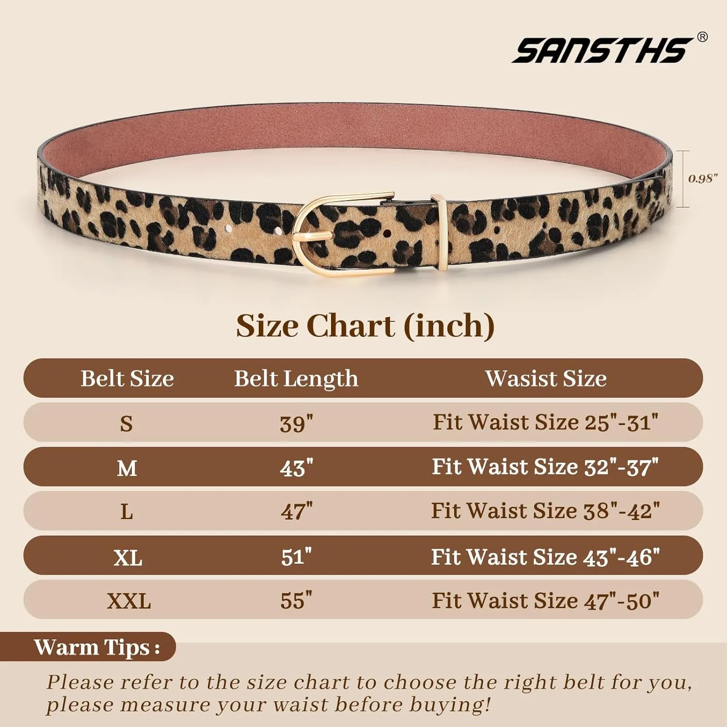 Women Faux Leather Chic Belts with Gold Curved Pin Buckle