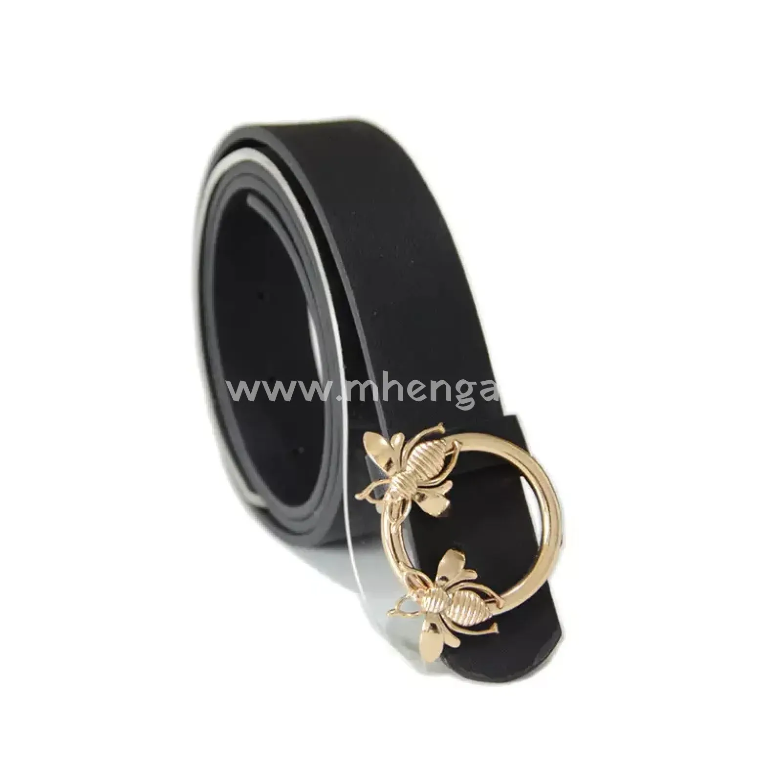 Women's Casual Waist Belt Butterfly Bee Insect Buckle Belts Width 1.3inch for Ladies Waist Belts Gift