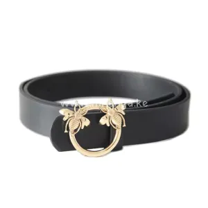 Women's Casual Waist Belt Butterfly Bee Insect Buckle Belts Width 1.3inch for Ladies Waist Belts Gift
