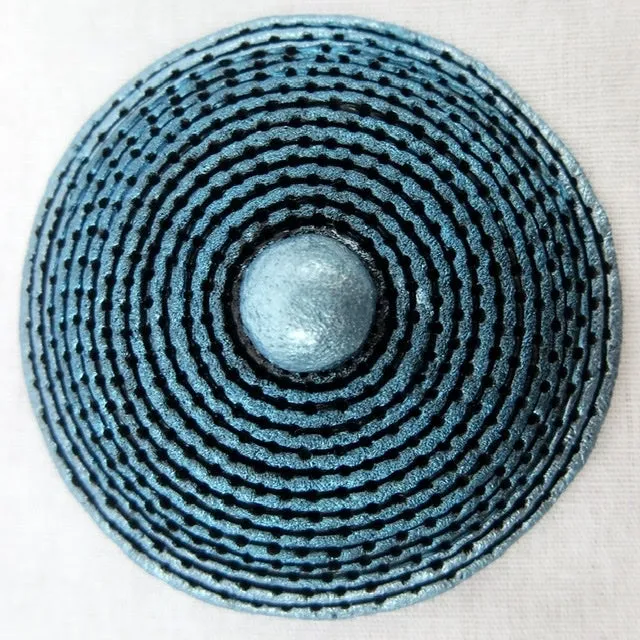 Yetholm Shield Celtic Brooch - Metallic Blue
