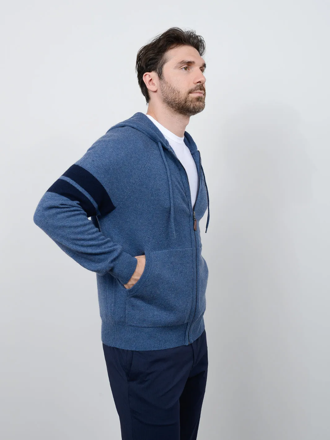 Zuma Men's Cashmere Zip Hoodie