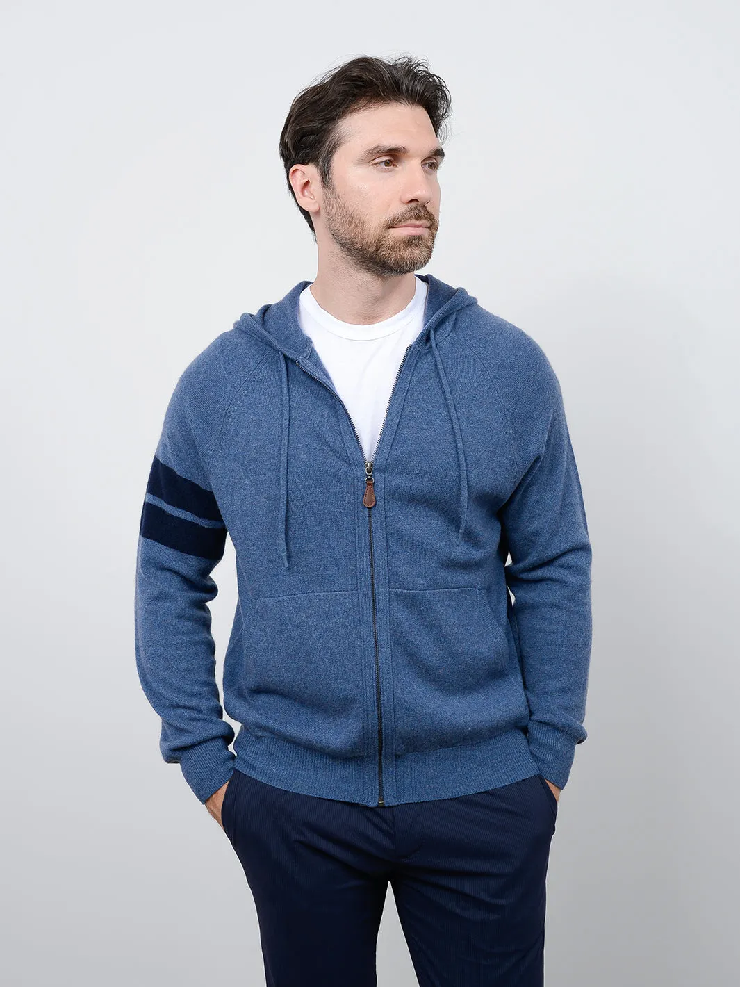 Zuma Men's Cashmere Zip Hoodie