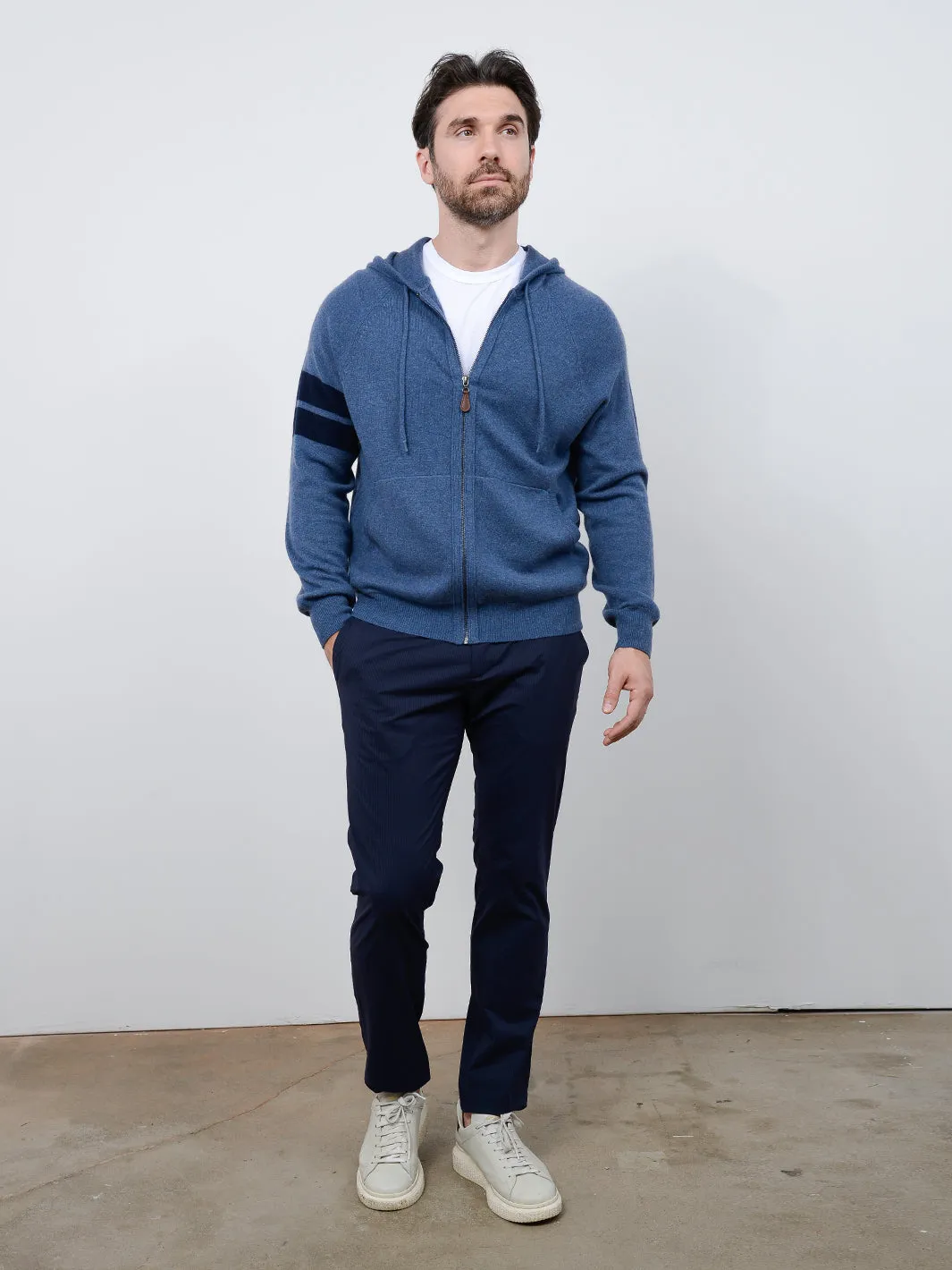 Zuma Men's Cashmere Zip Hoodie